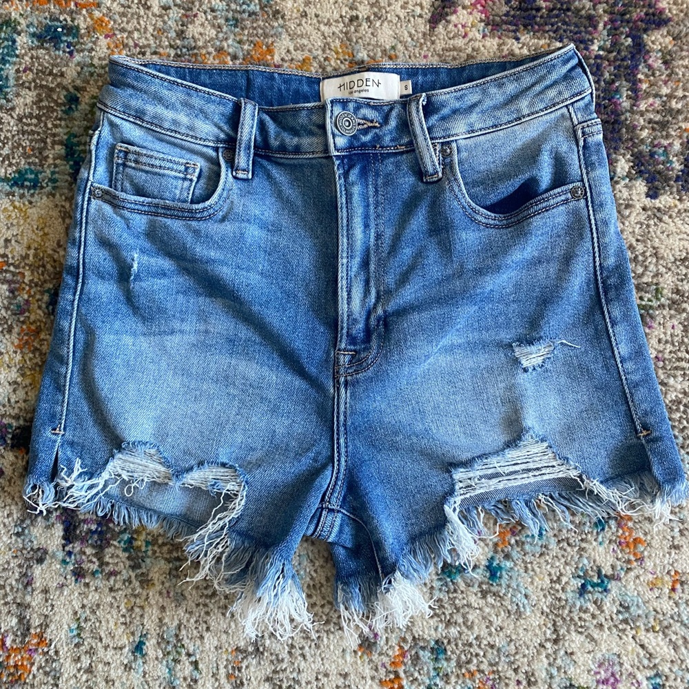 Hidden High Rise Jean Shorts